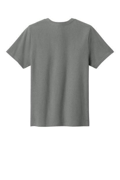 Custom Embroidered Port & Co T-Shirts  in Medium Grey