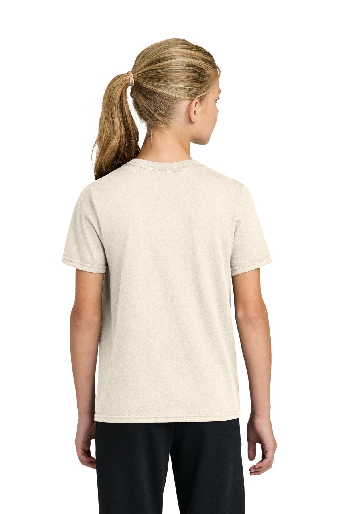 Custom Embroidered Port & Co T-Shirts  in Natural