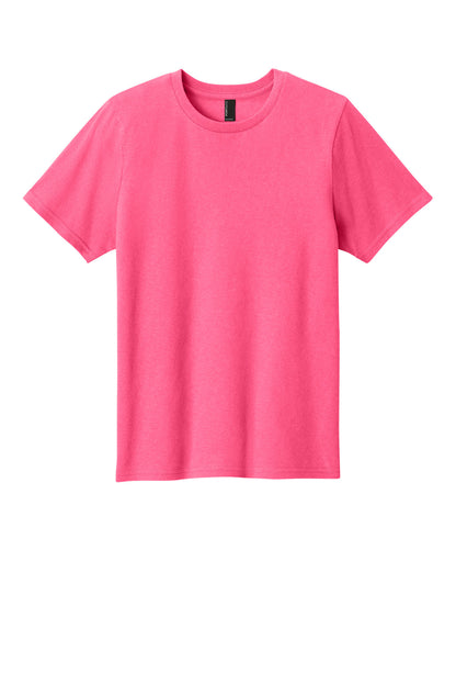 Custom Embroidered Port & Co T-Shirts  in Neon Pink