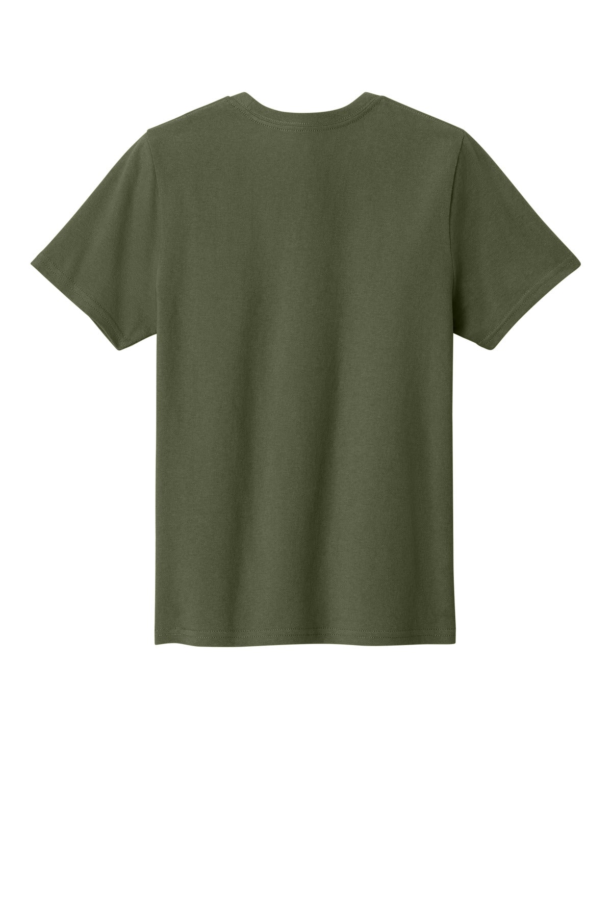 Custom Embroidered Port & Co T-Shirts  in Olive Drab Green