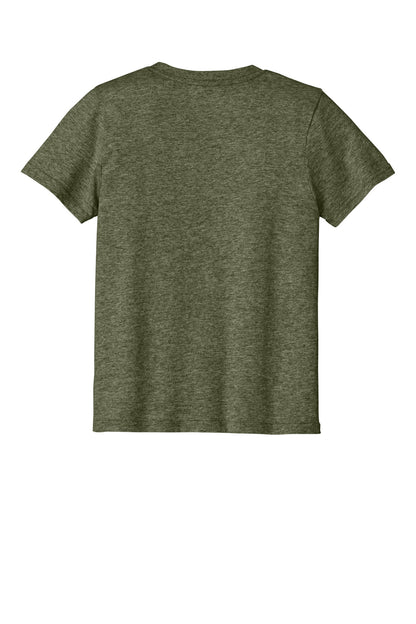 Custom Embroidered Port & Co T-Shirts  in Olive Drab Green Heather