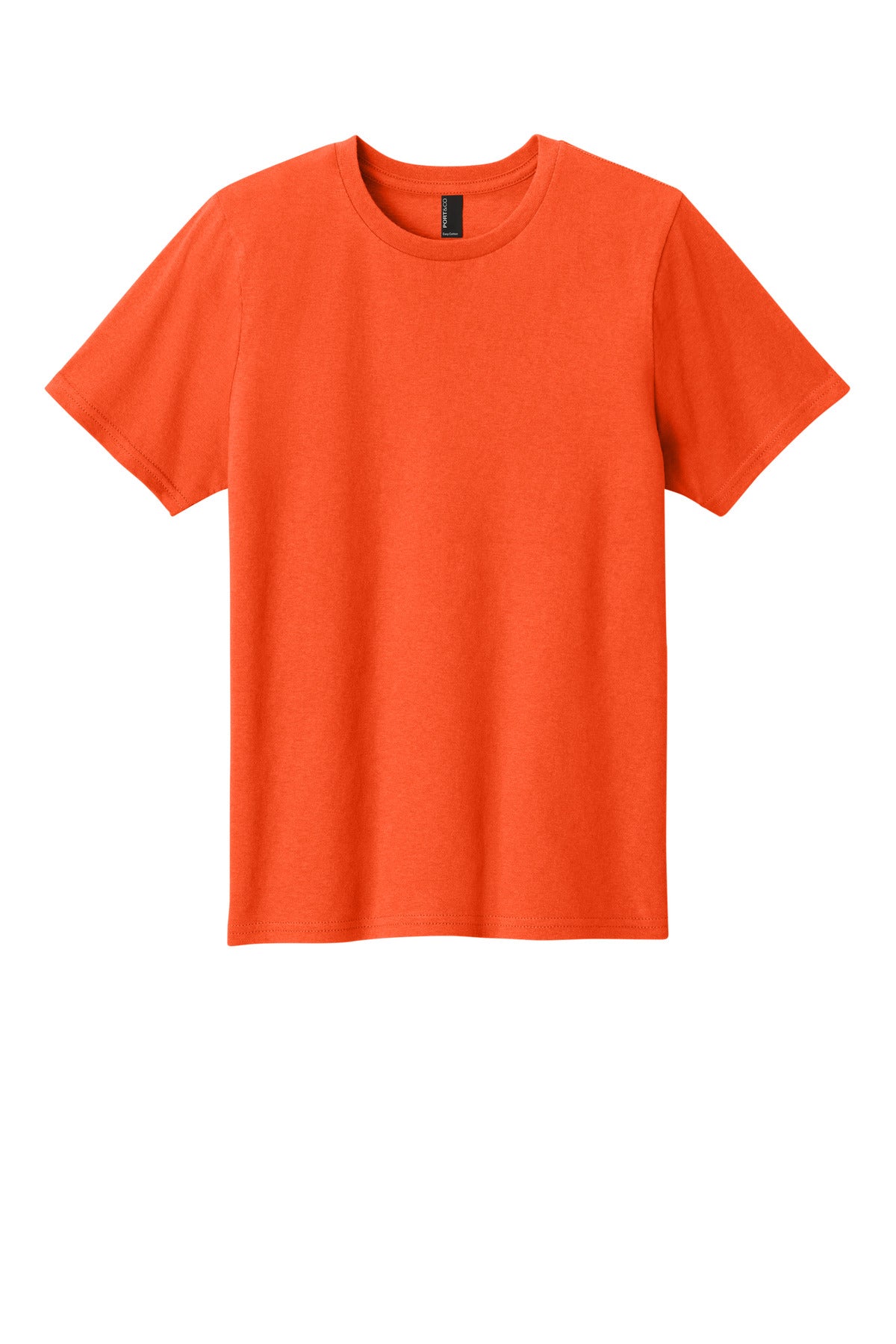 Custom Embroidered Port & Co T-Shirts  in Orange
