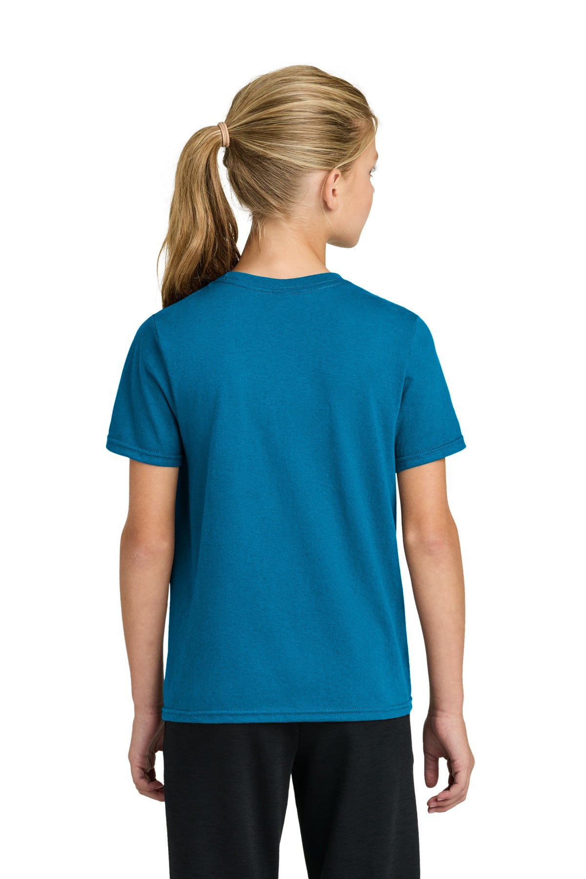 Custom Embroidered Port & Co T-Shirts  in Sapphire