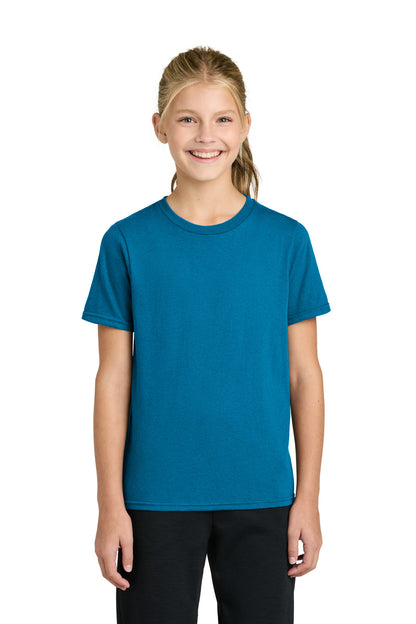 Custom Embroidered Port & Co T-Shirts  in Sapphire
