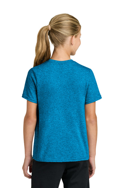 Custom Embroidered Port & Co T-Shirts  in Sapphire Heather