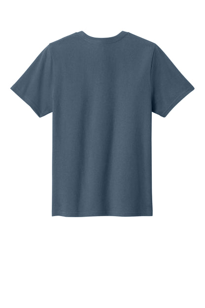 Custom Embroidered Port & Co T-Shirts  in Steel Blue