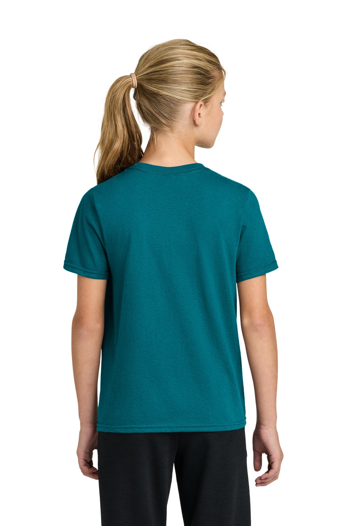 Custom Embroidered Port & Co T-Shirts  in Teal