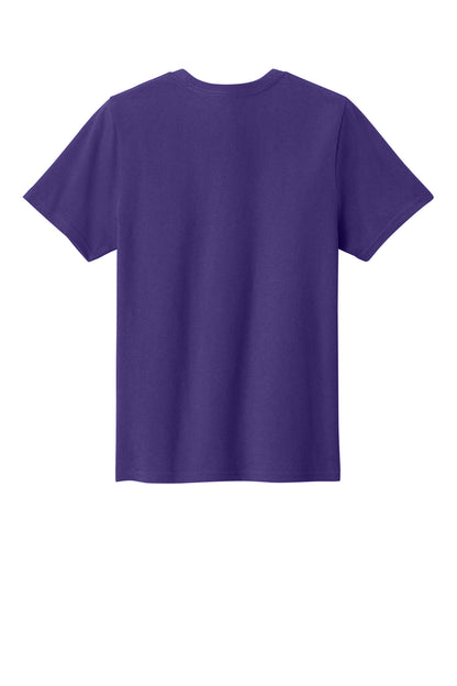 Custom Embroidered Port & Co T-Shirts  in Team Purple