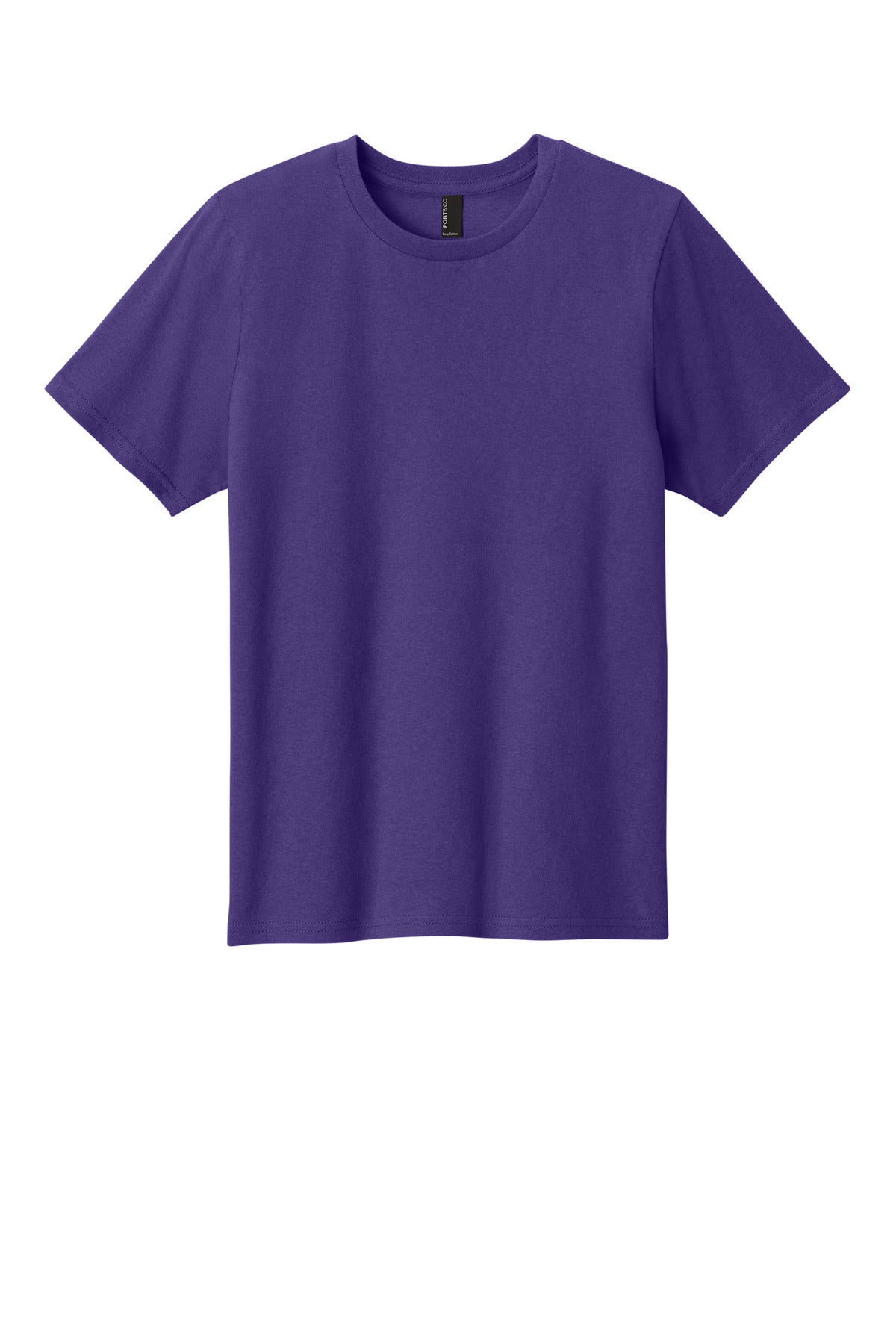 Custom Embroidered Port & Co T-Shirts  in Team Purple