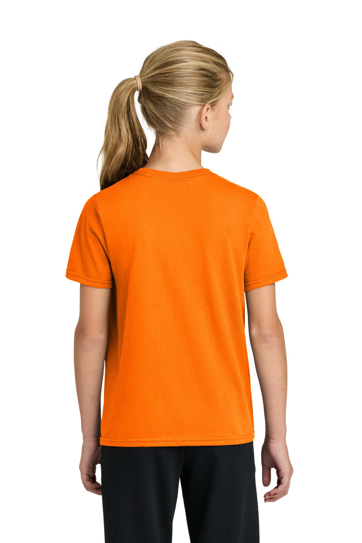 Custom Embroidered Port & Co T-Shirts  in Tennessee Orange