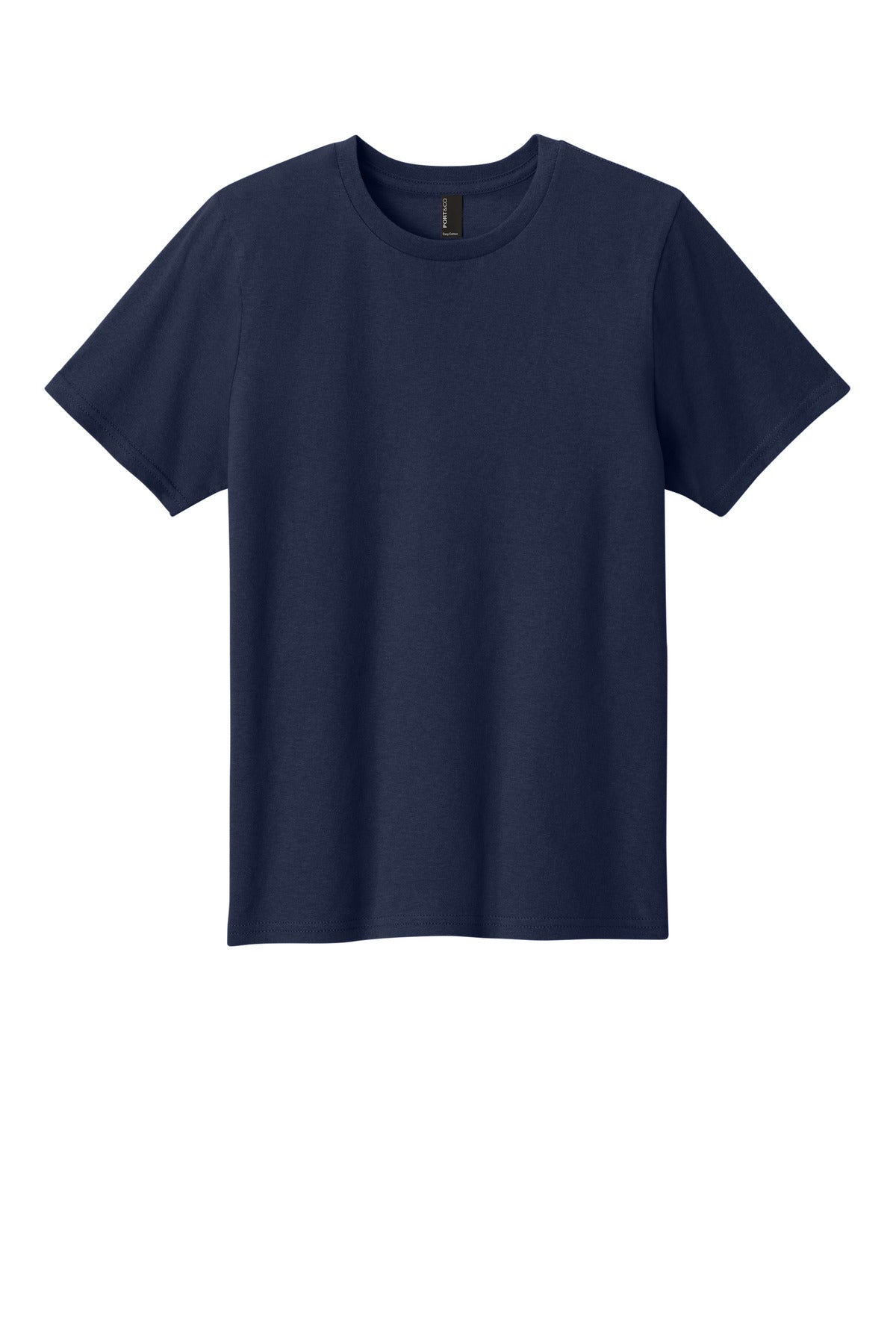 Custom Embroidered Port & Co T-Shirts  in True Navy