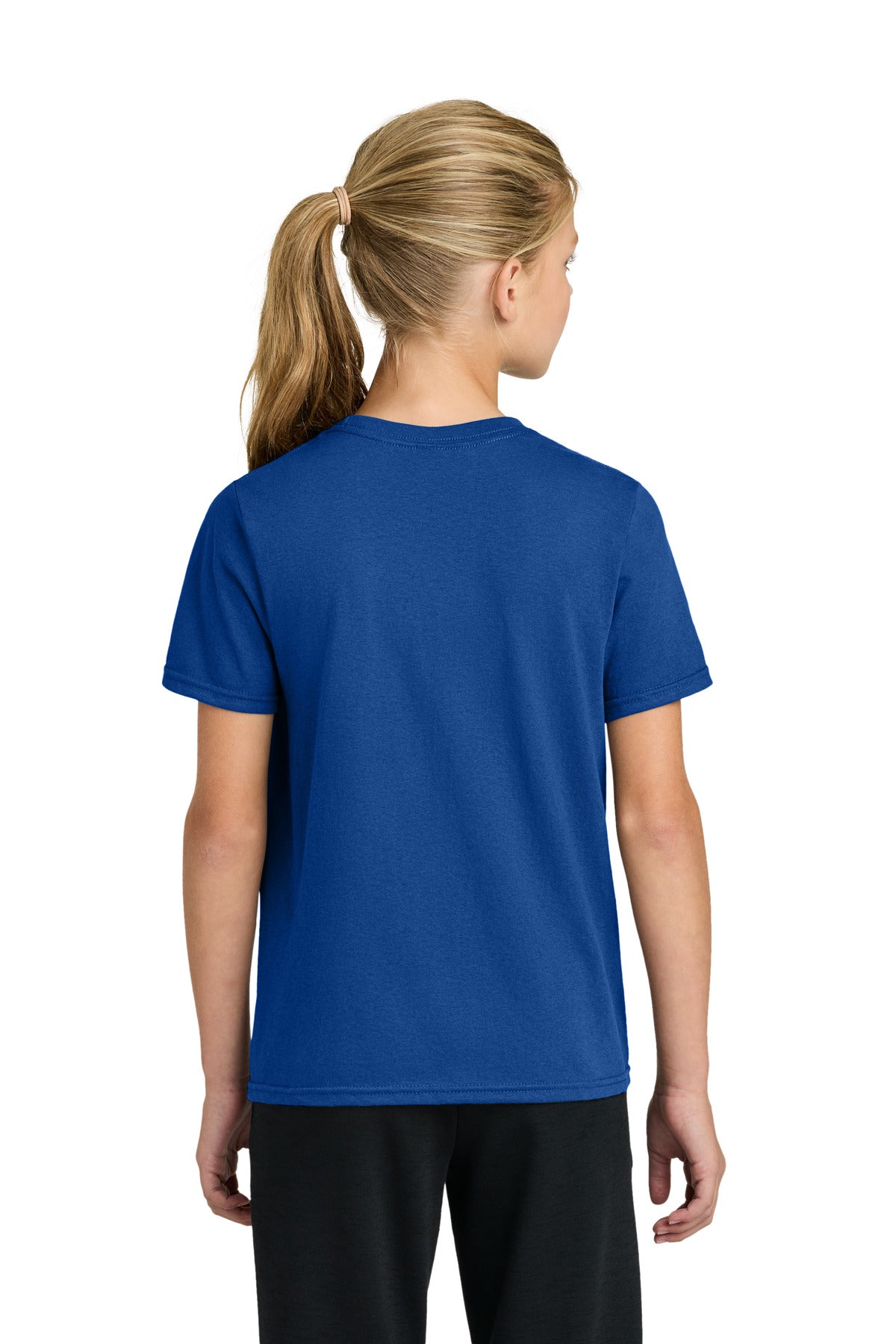 Custom Embroidered Port & Co T-Shirts  in True Royal
