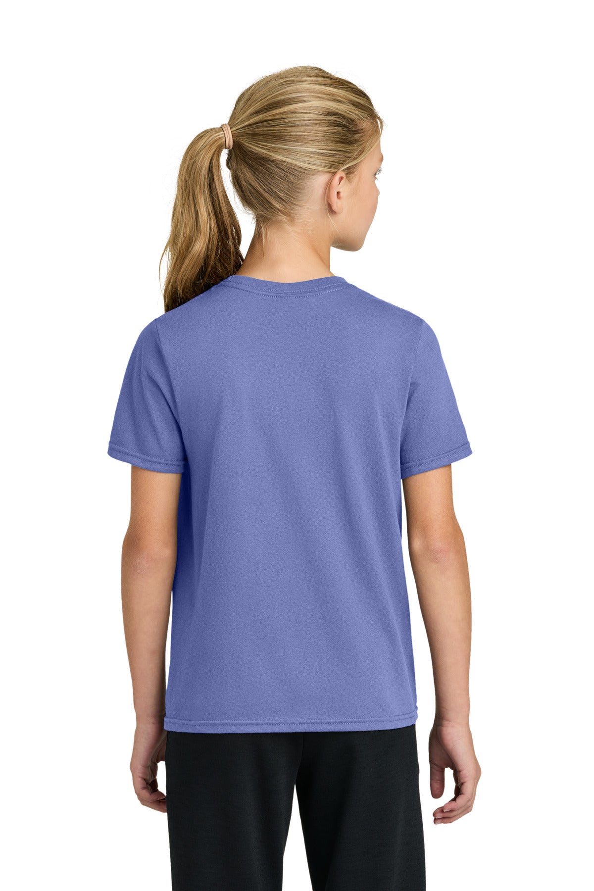 Custom Embroidered Port & Co T-Shirts  in Violet