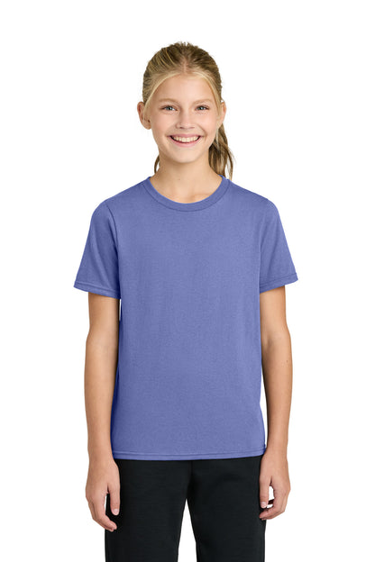 Custom Embroidered Port & Co T-Shirts  in Violet
