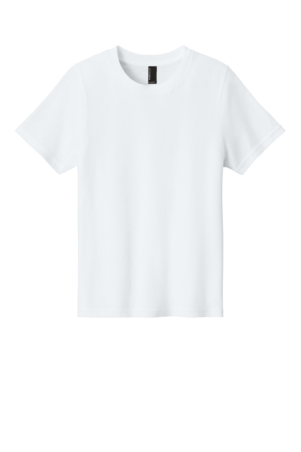 Custom Embroidered Port & Co T-Shirts  in White