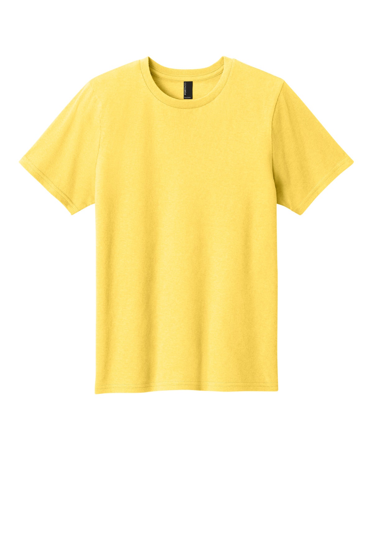 Custom Embroidered Port & Co T-Shirts  in Yellow