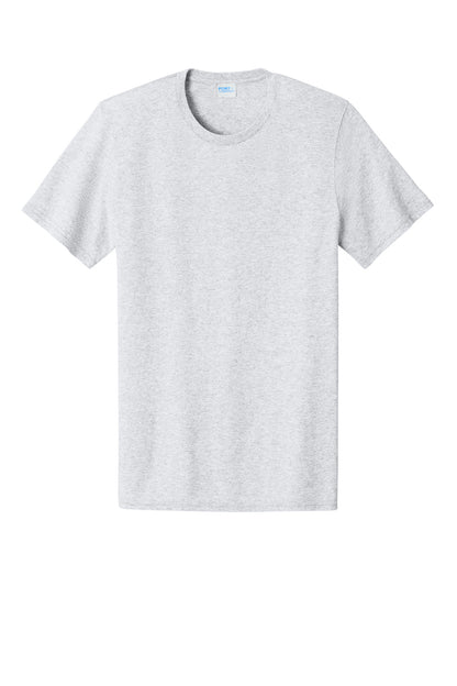 Custom Embroidered Port & Co T-Shirts  in Ash