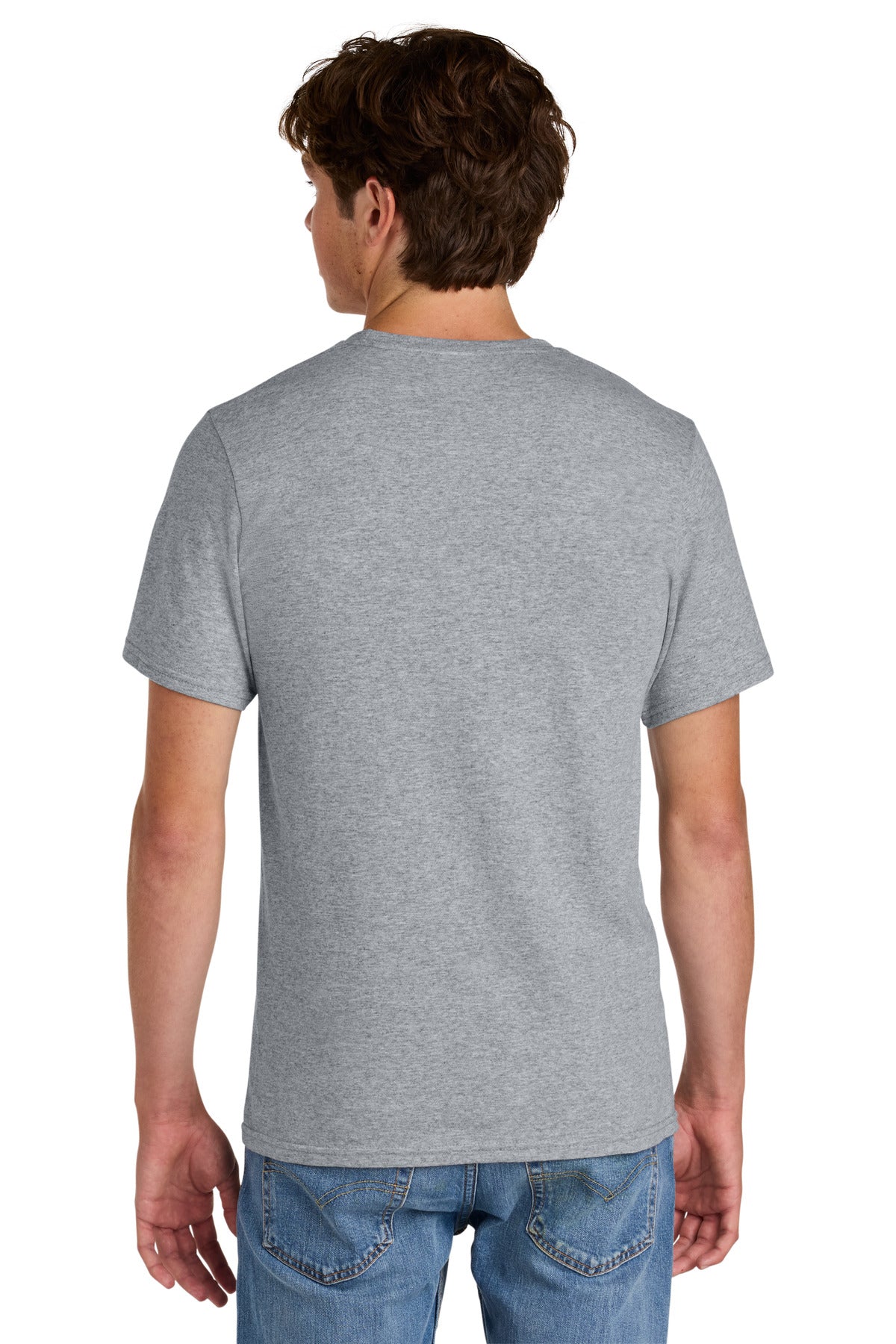 Custom Embroidered Port & Co T-Shirts  in Athletic Heather