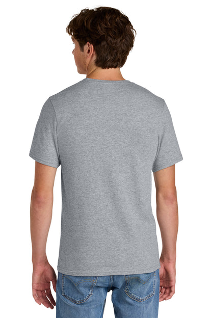 Custom Embroidered Port & Co T-Shirts  in Athletic Heather