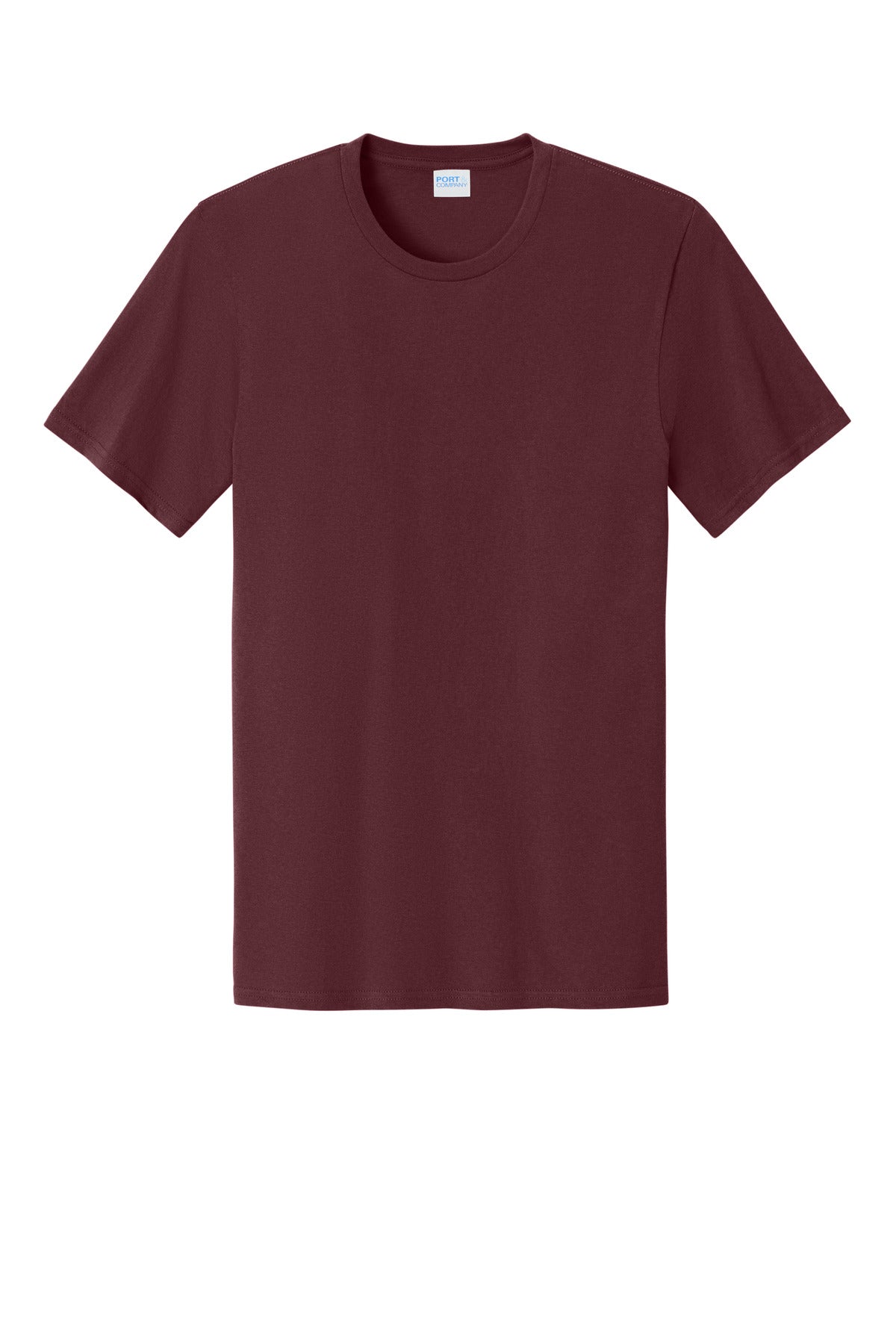 Custom Embroidered Port & Co T-Shirts  in Athletic Maroon