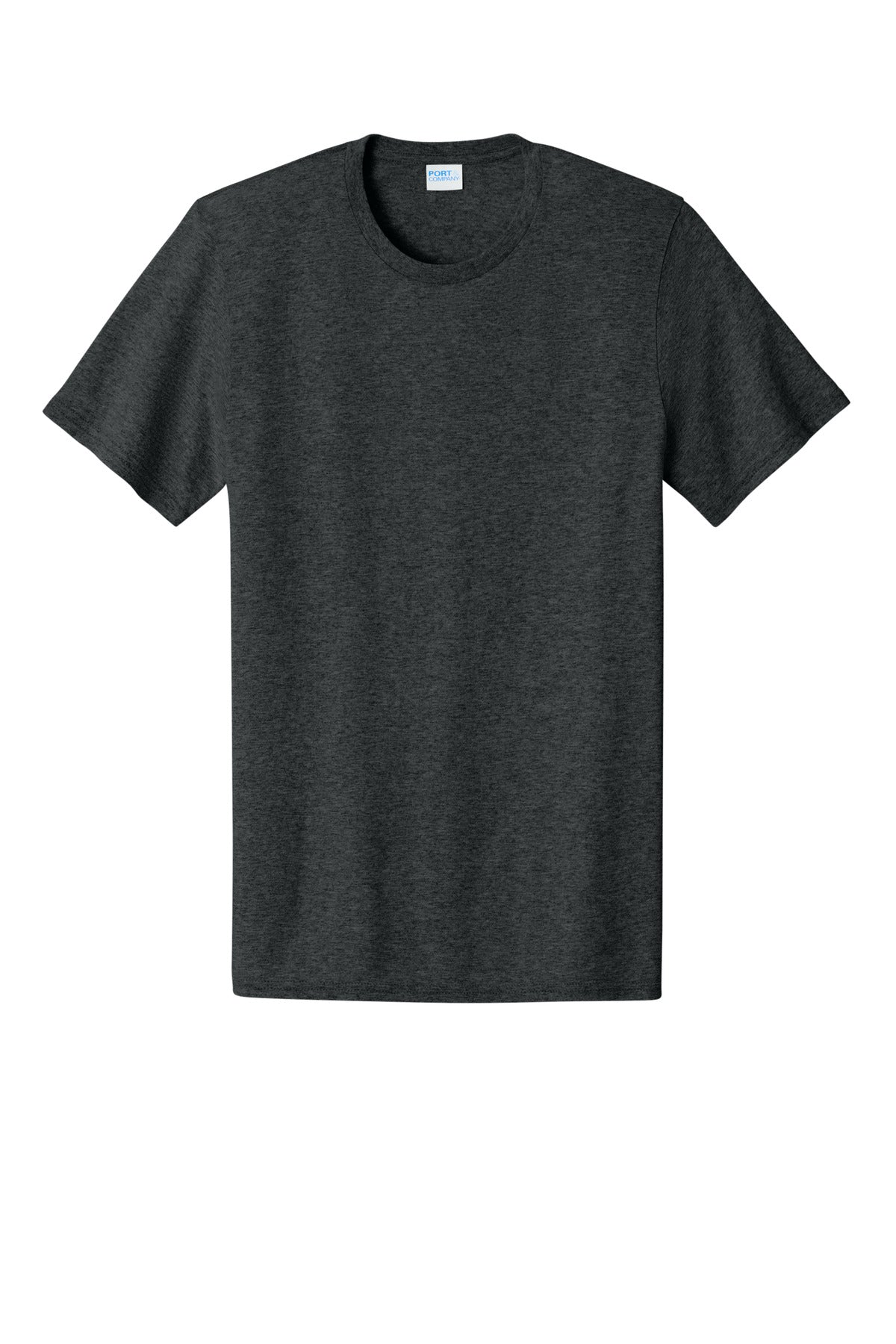 Custom Embroidered Port & Co T-Shirts  in Black Heather