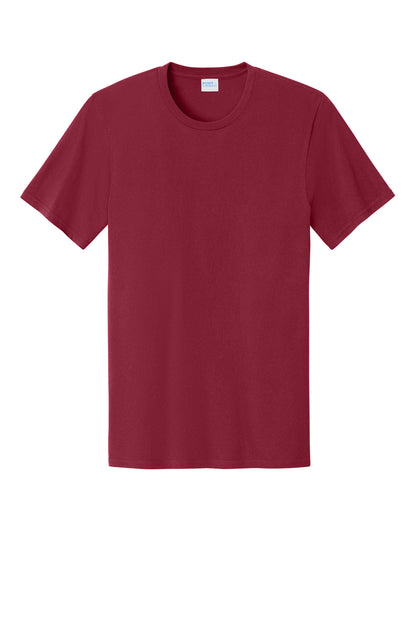 Custom Embroidered Port & Co T-Shirts  in Cardinal