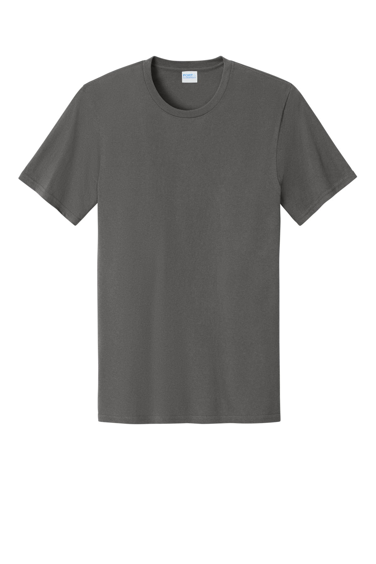 Custom Embroidered Port & Co T-Shirts  in Charcoal