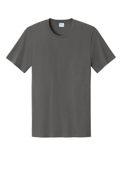 Custom Embroidered Port & Co T-Shirts  in Charcoal