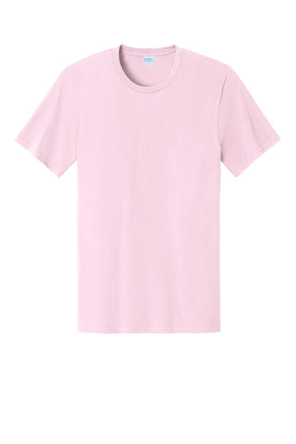Custom Embroidered Port & Co T-Shirts  in Cherry Blossom
