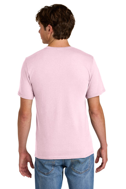 Custom Embroidered Port & Co T-Shirts  in Cherry Blossom