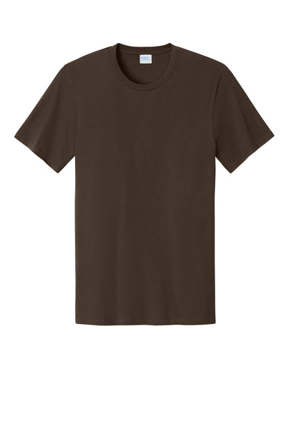 Custom Embroidered Port & Co T-Shirts  in Dark Chocolate Brown