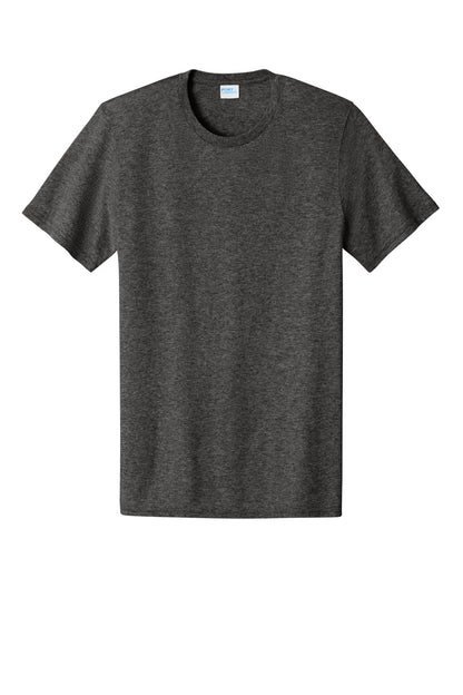 Custom Embroidered Port & Co T-Shirts  in Dark Heather Grey