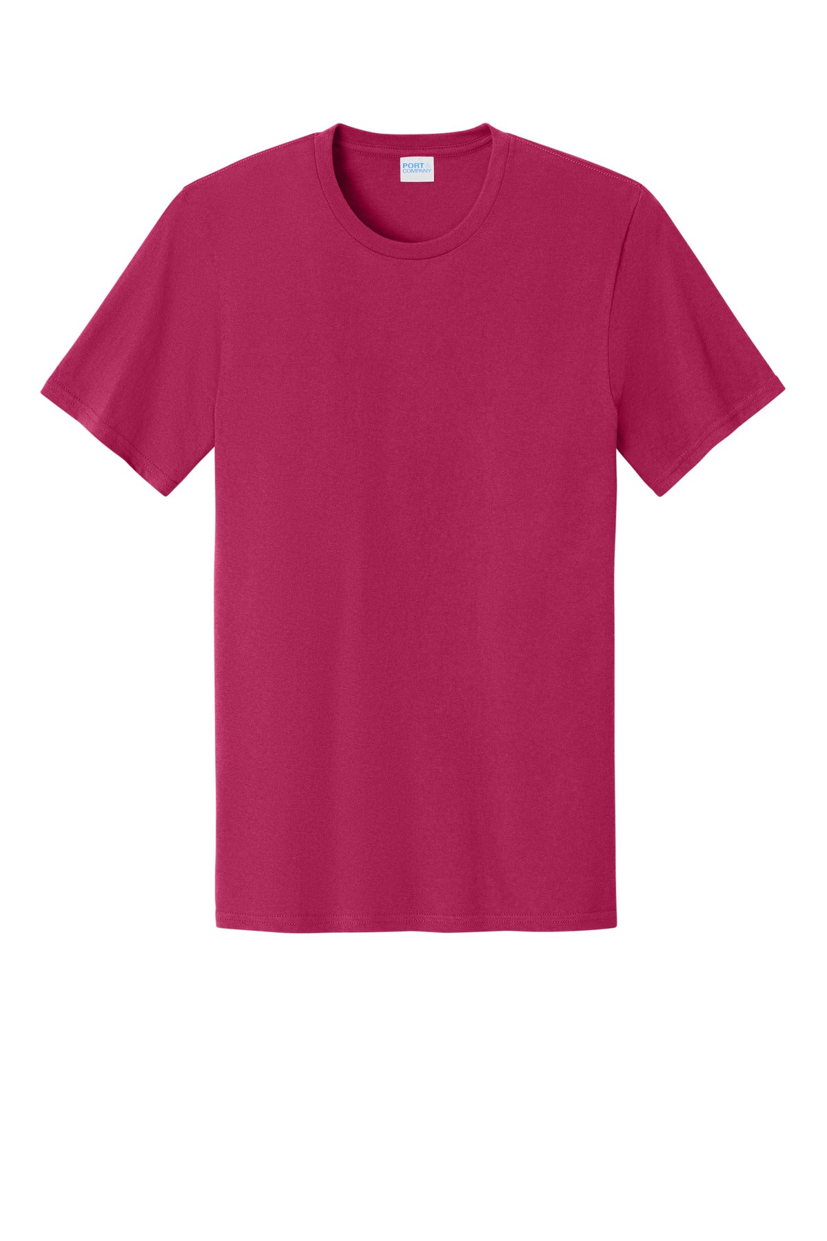 Custom Embroidered Port & Co T-Shirts  in Flush Pink