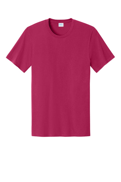 Custom Embroidered Port & Co T-Shirts  in Flush Pink