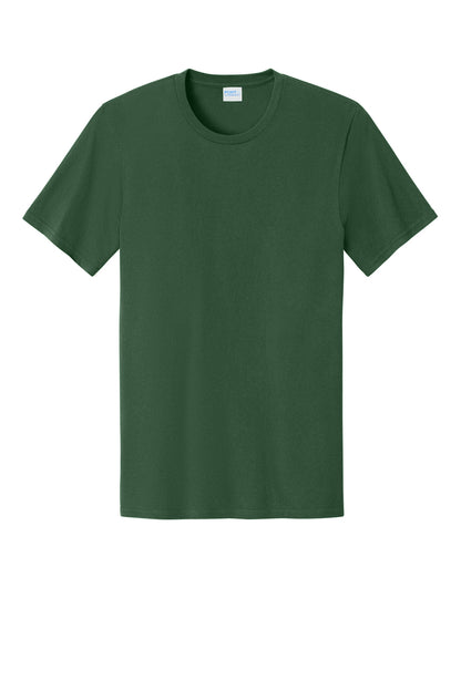 Custom Embroidered Port & Co T-Shirts  in Forest Green