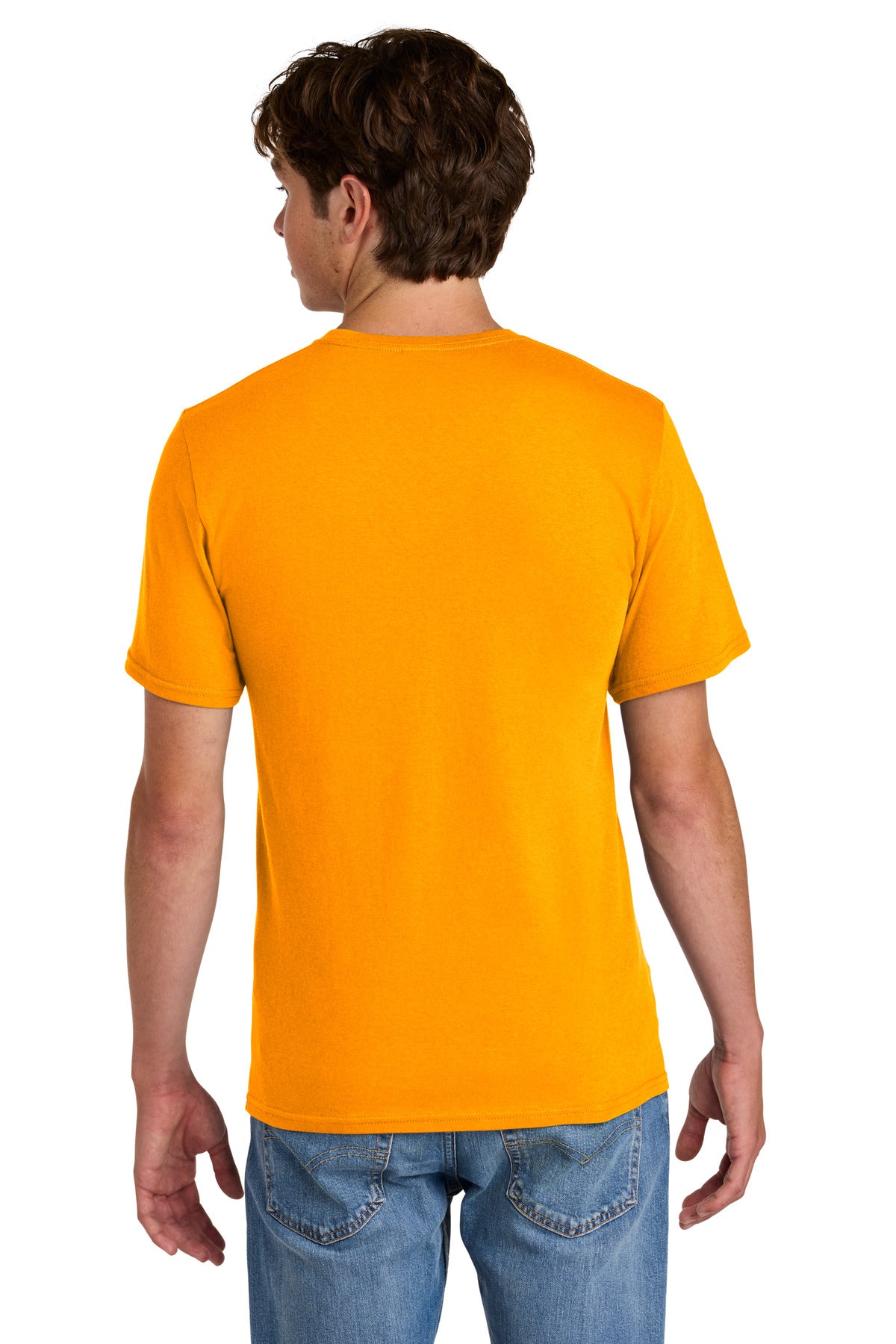Custom Embroidered Port & Co T-Shirts  in Gold