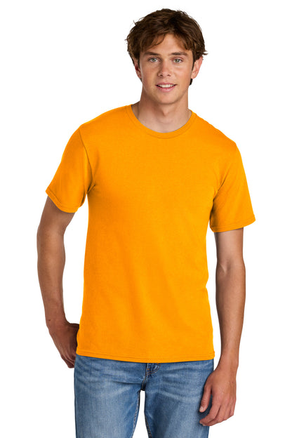 Custom Embroidered Port & Co T-Shirts  in Gold