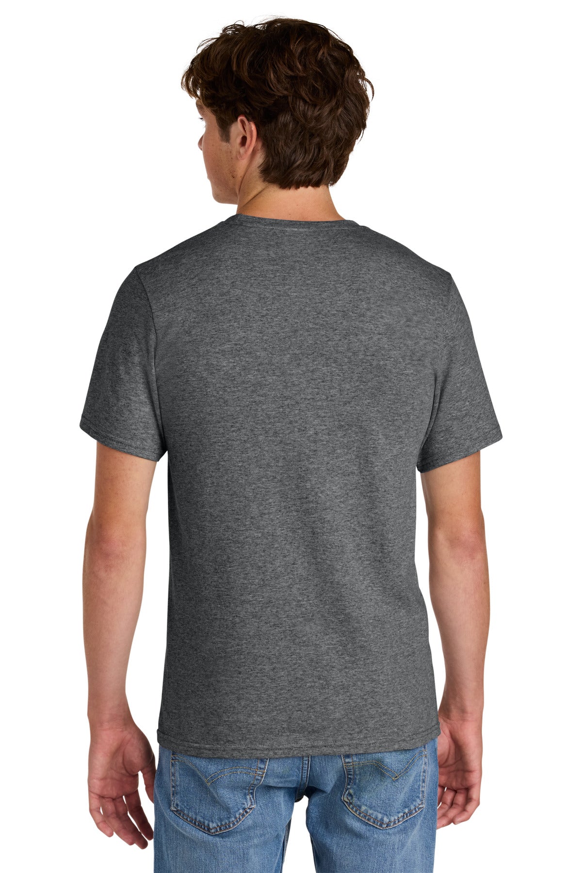 Custom Embroidered Port & Co T-Shirts  in Graphite Heather