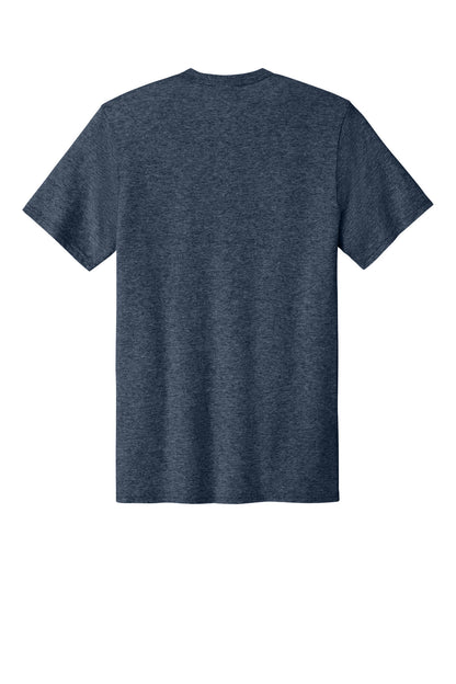 Custom Embroidered Port & Co T-Shirts  in Heather Navy