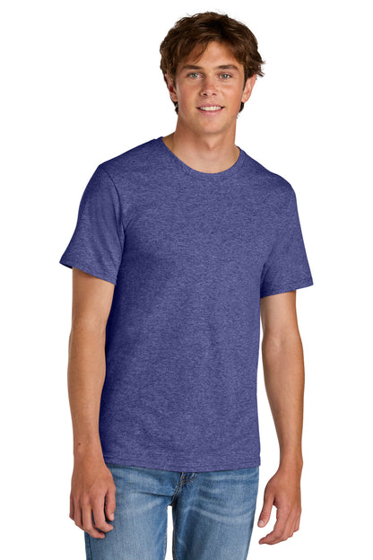 Custom Embroidered Port & Co T-Shirts  in Heather Purple