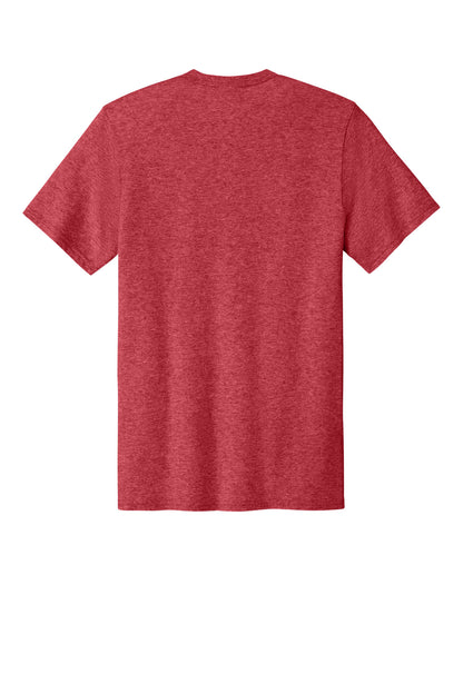 Custom Embroidered Port & Co T-Shirts  in Heather Red