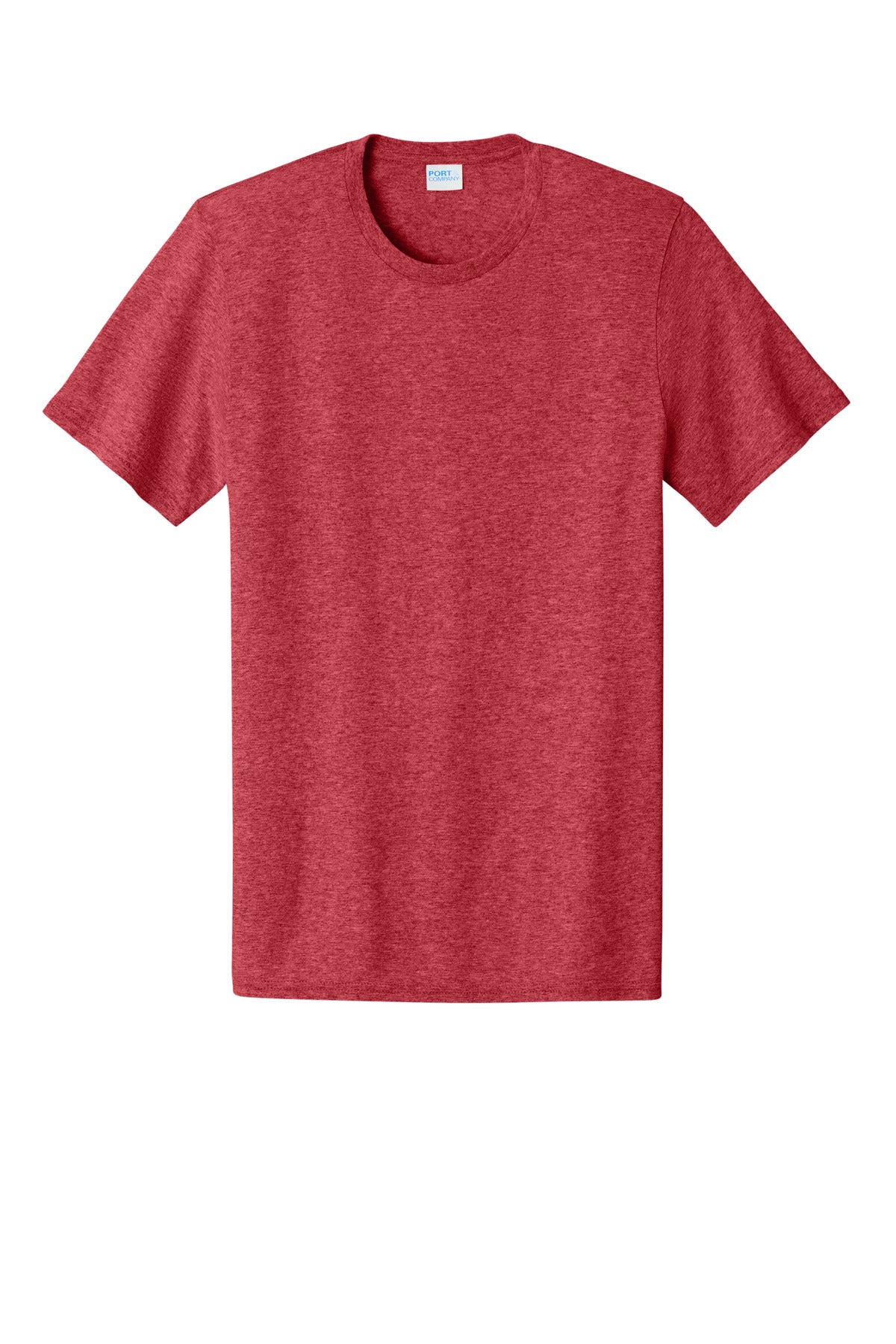 Custom Embroidered Port & Co T-Shirts  in Heather Red