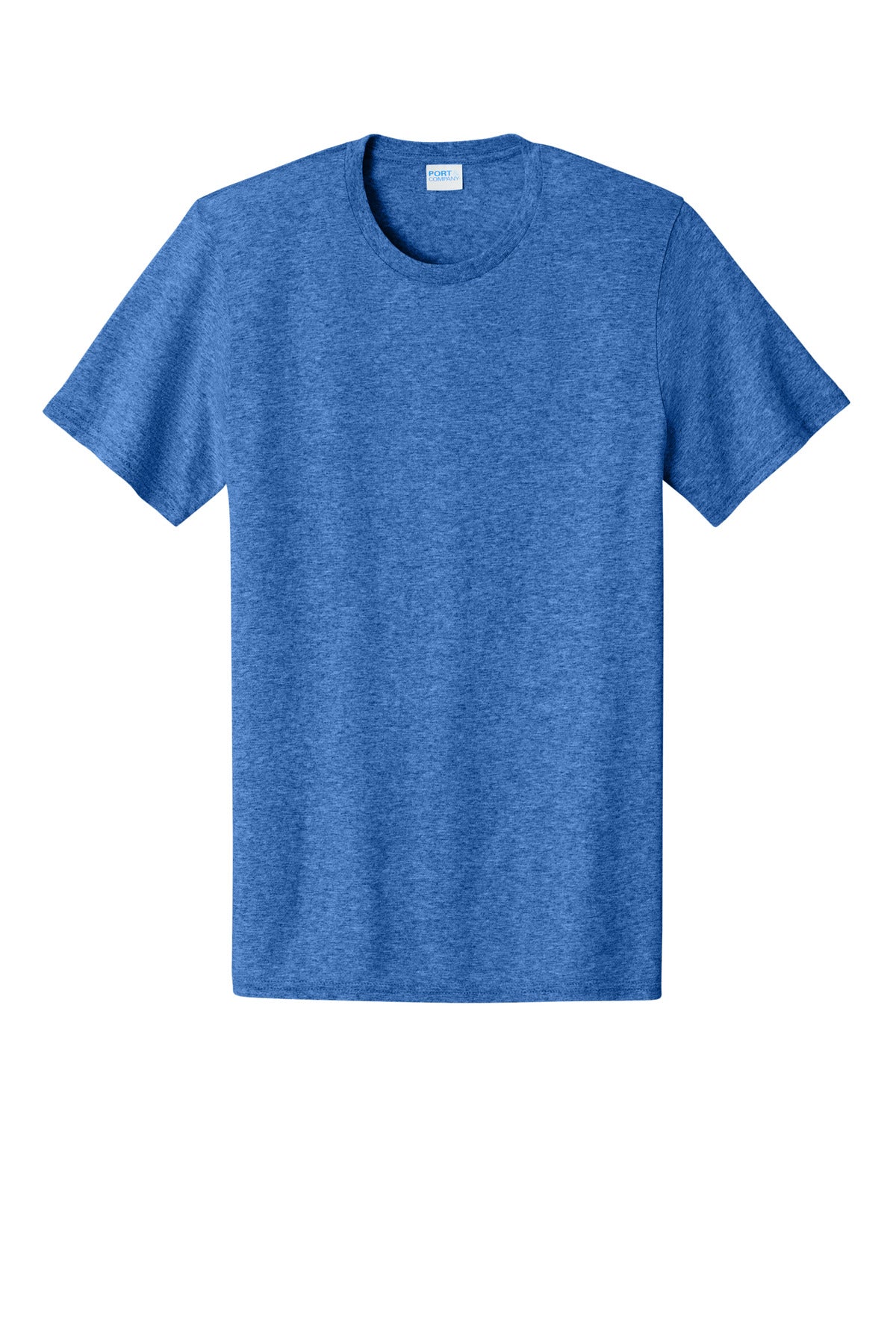 Custom Embroidered Port & Co T-Shirts  in Heather Royal
