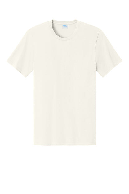 Custom Embroidered Port & Co T-Shirts  in Ivory