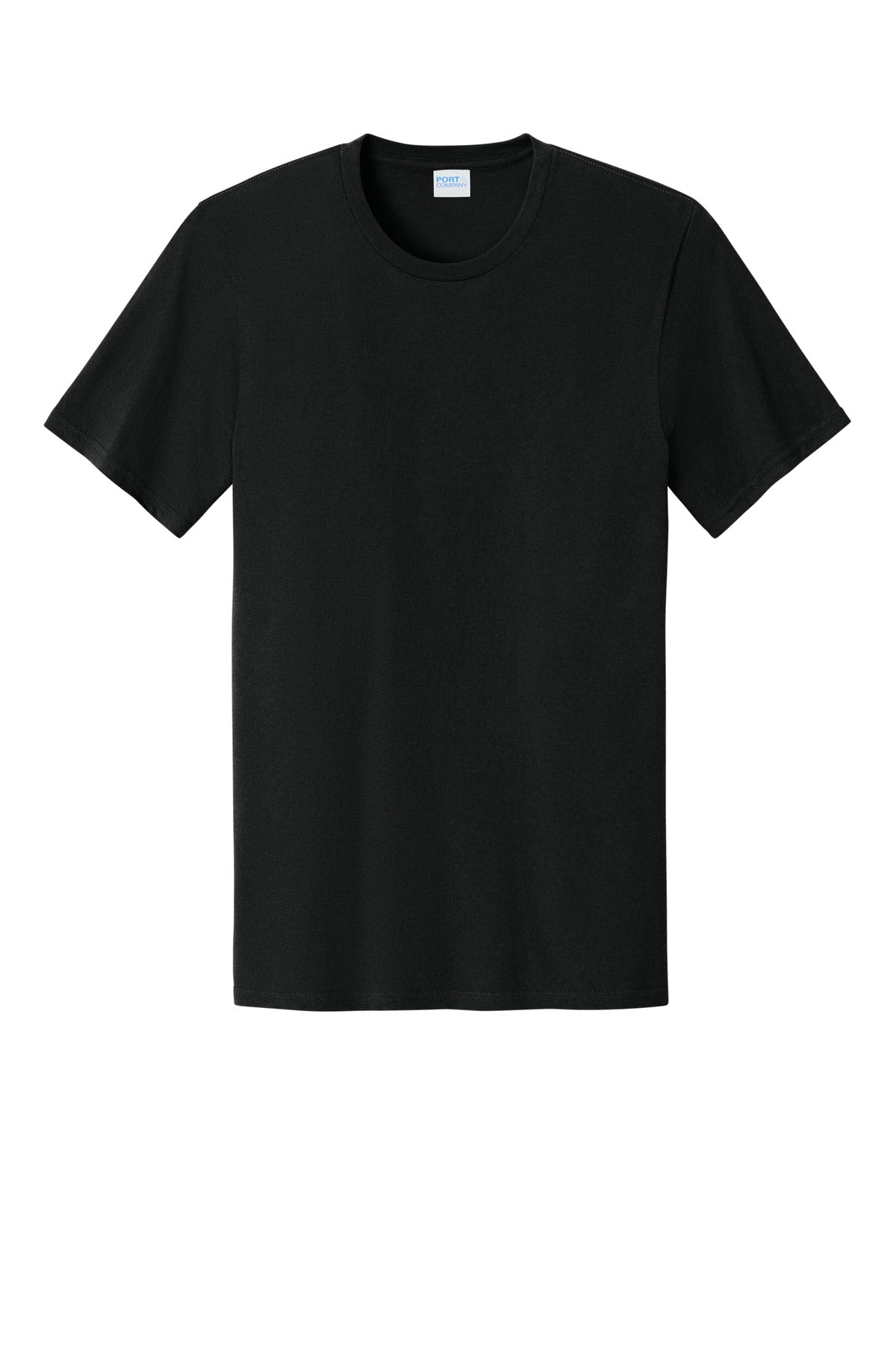 Custom Embroidered Port & Co T-Shirts  in Jet Black