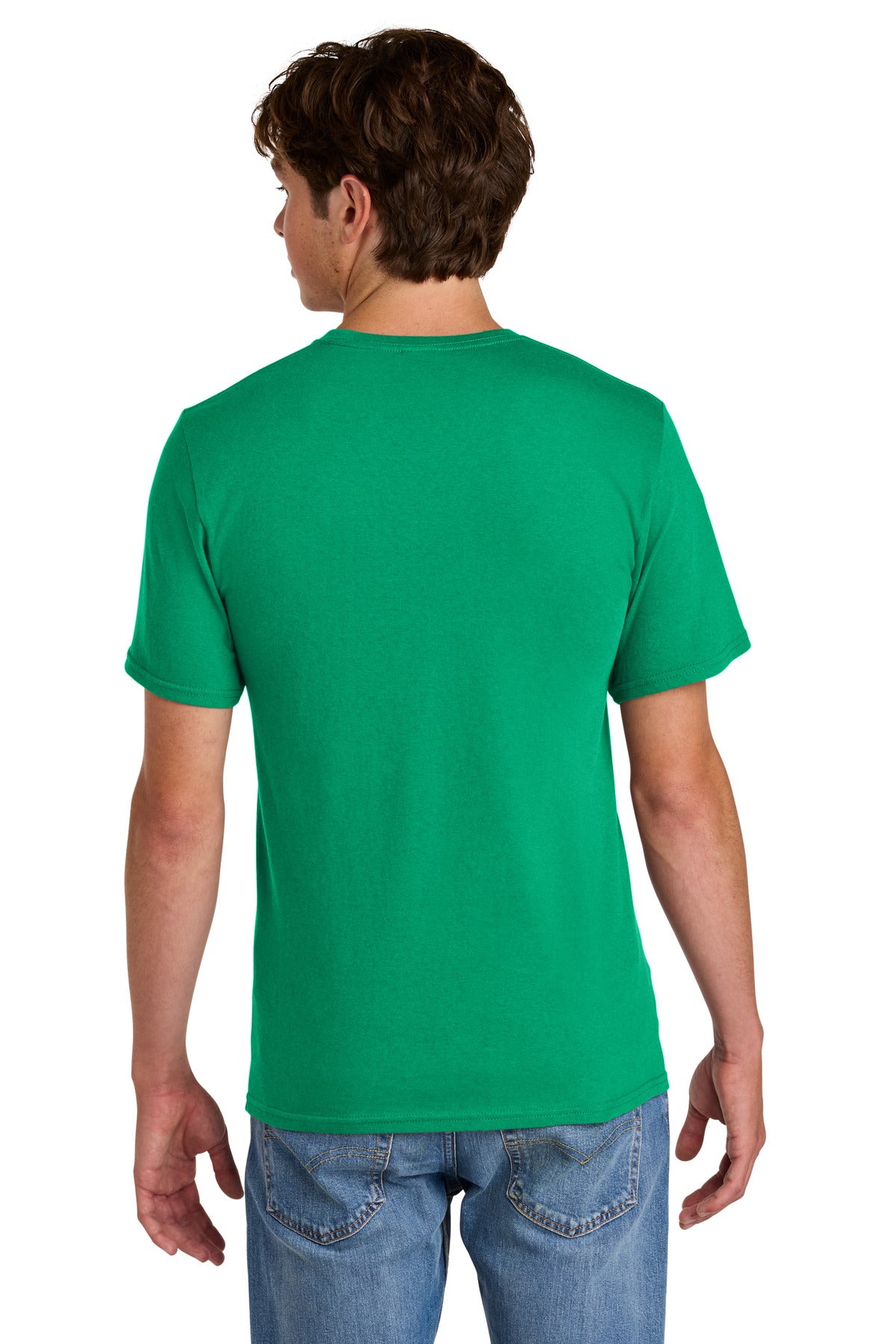 Custom Embroidered Port & Co T-Shirts  in Kelly