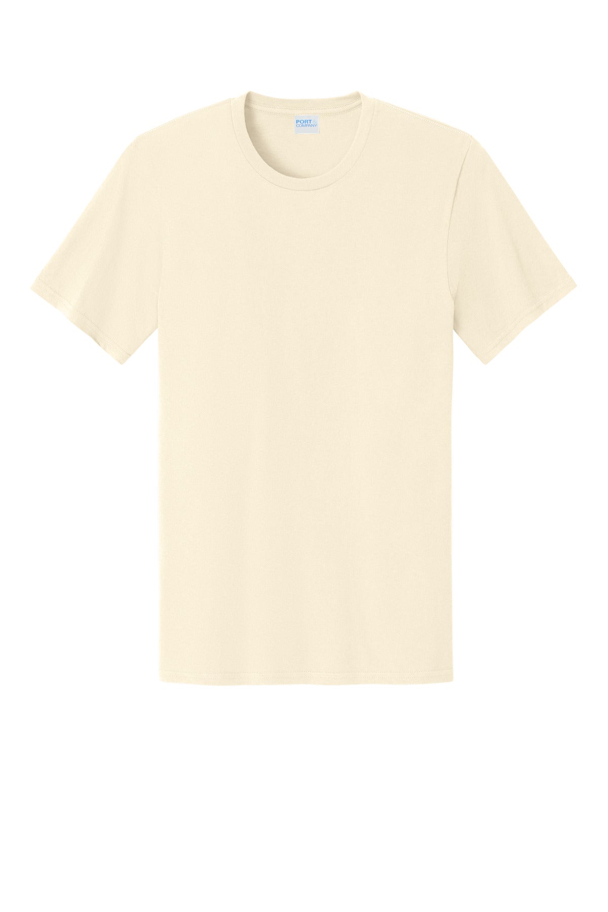 Custom Embroidered Port & Co T-Shirts  in Natural