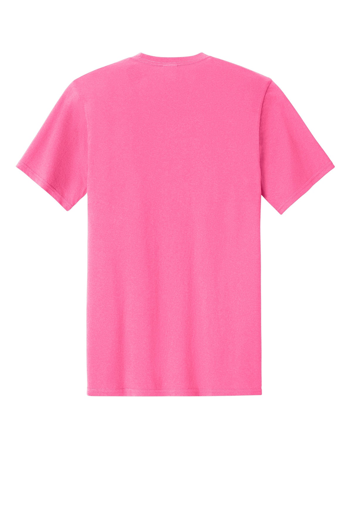 Custom Embroidered Port & Co T-Shirts  in Neon Pink