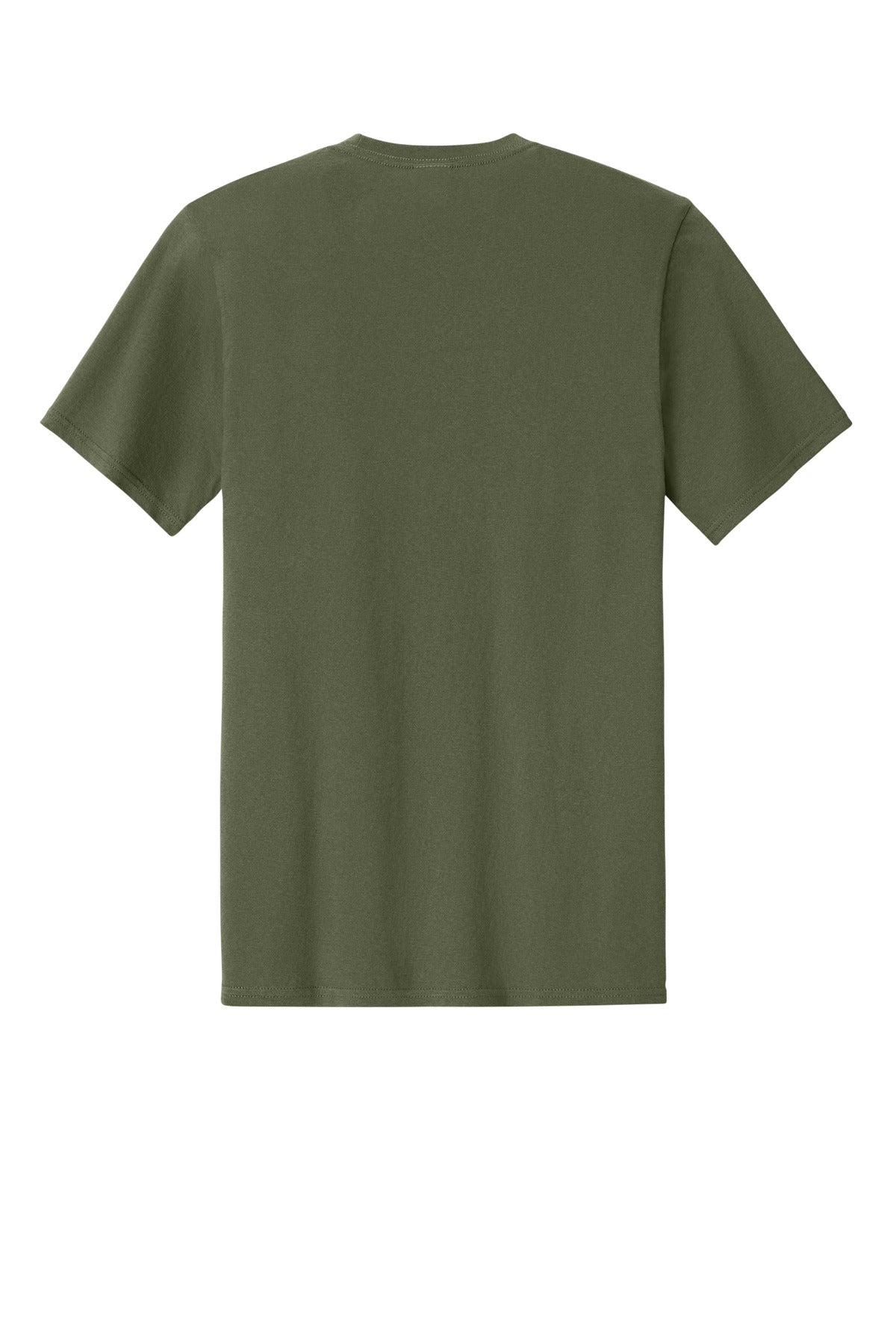 Custom Embroidered Port & Co T-Shirts  in Olive Drab Green