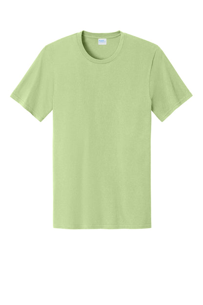 Custom Embroidered Port & Co T-Shirts  in Pistachio